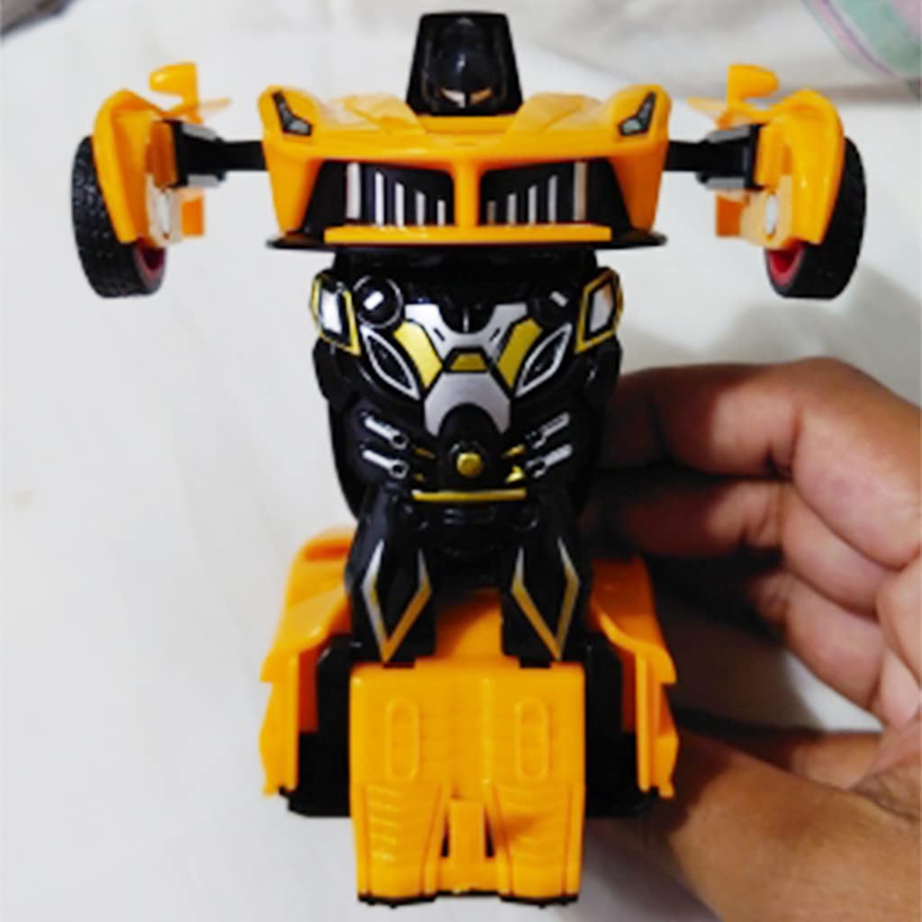 PATPAT Toy Car for Kids, Plastic Car Toy Automatic 2-in-1 Collision Deformation, One Button Transforming Robot Car Toy Pull Back Car Toy, Birthday Gift for Boy, Toys for 3 Year Old Boy (Orange) PATPAT Toy Car for Kids, Plastic Car Toy Automatic 2-in-1 Collision Deformation, One Button Transforming Robot Car Toy Pull Back Car Toy, Birthday Gift for Boy, Toys for 3 Year Old Boy (Orange)
